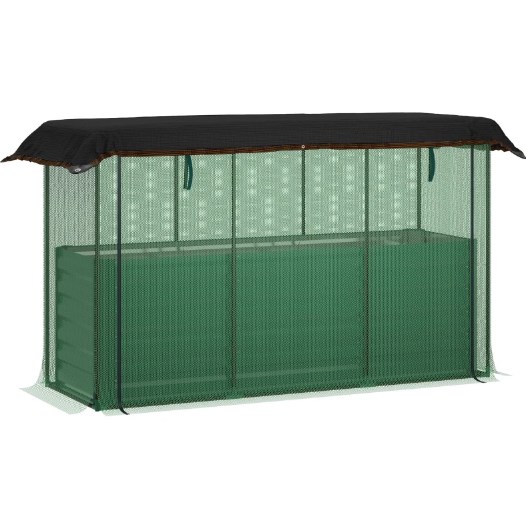 Raised Garden Bed - Open Bottom Raised Garden Bed,Galvanized Steel