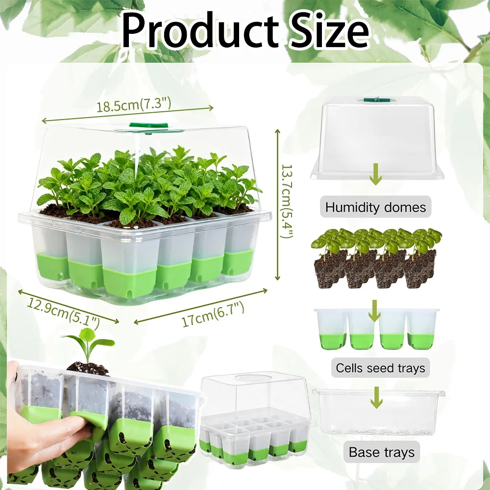 12 cell Seedling Starter Tray  - Seed Starter Tray recension och pris