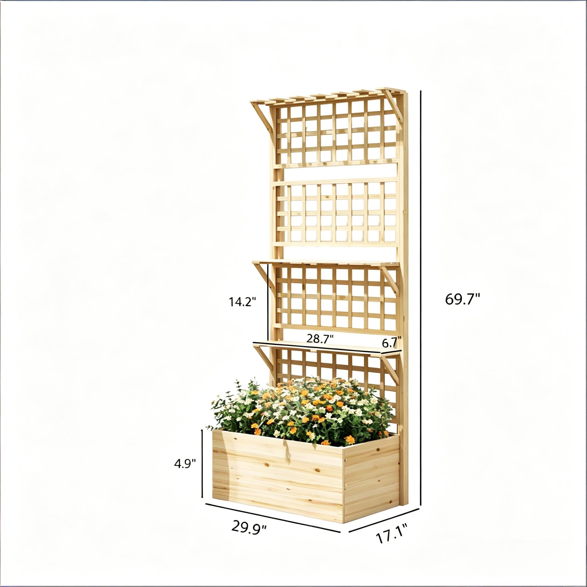 Garden Elevated Planter Box,Wo - Raised Garden Bed recension och pris