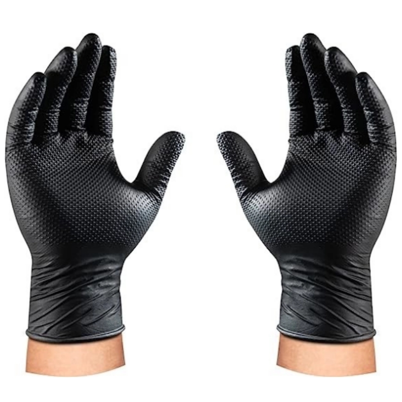 8Mil Heavy Duty Black Nitrile  - Garden Gloves recension och pris