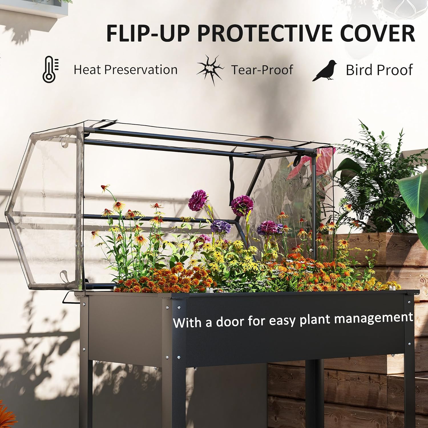Outdoor Use - Black Raised Gar - Raised Garden Bed recension och pris
