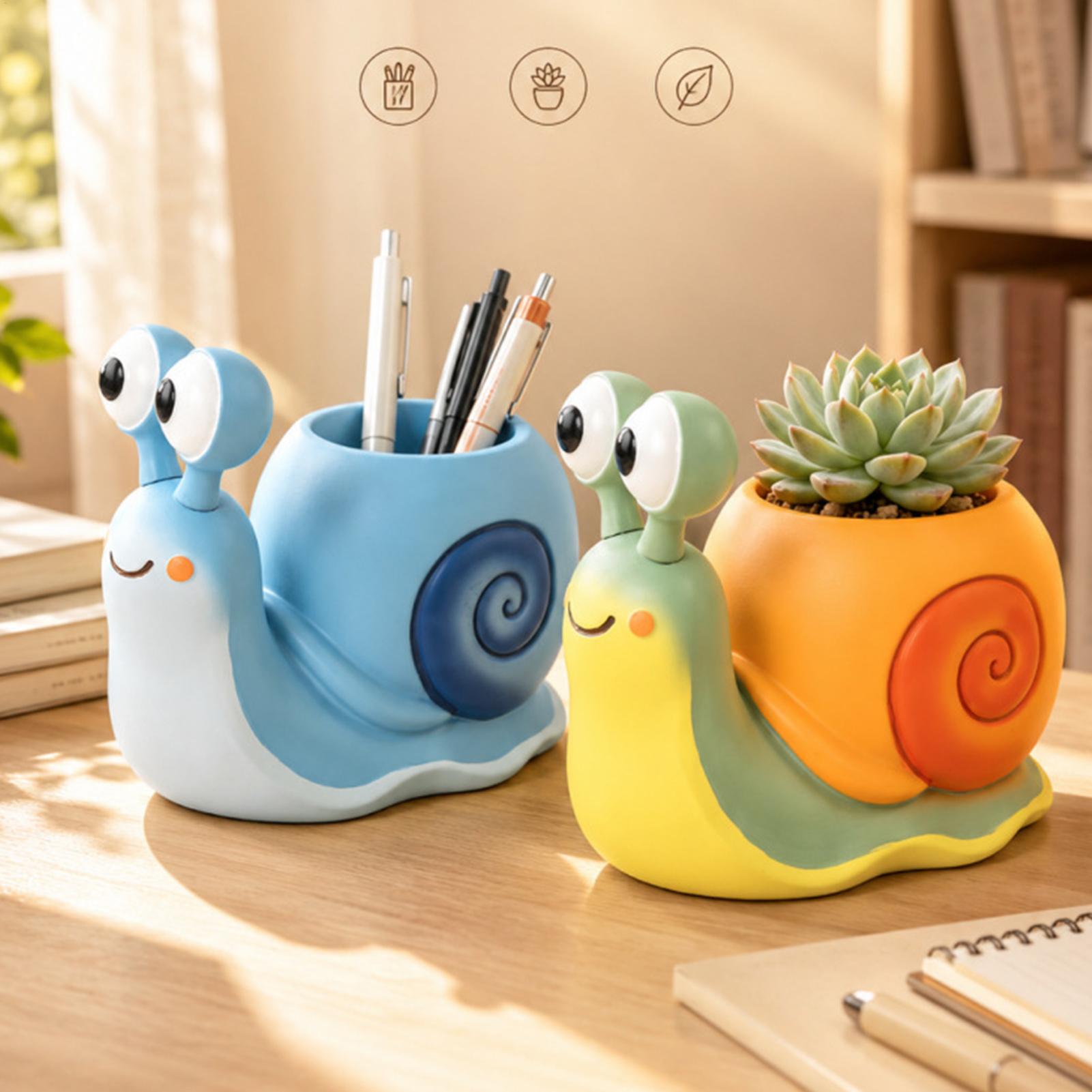 Snail Shape Flower Pot Snail f - Indoor Herb Garden recension och pris