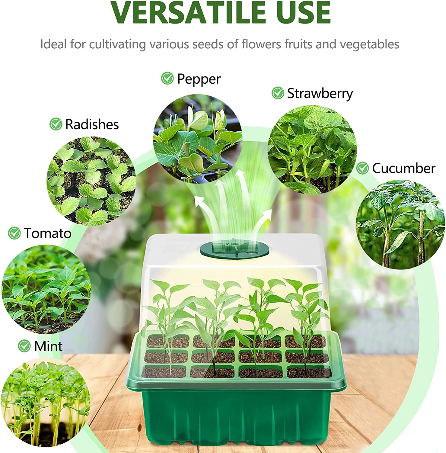 Full Spectrum Phytolamp for In - Seed Starter Tray recension och pris