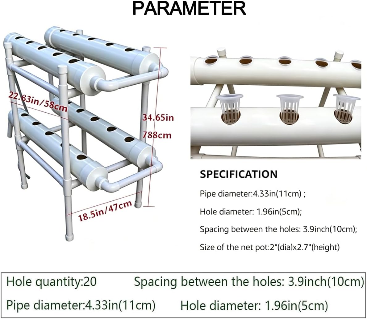 Hydroponic Growing System 20 H - Hydroponic Kit recension och pris