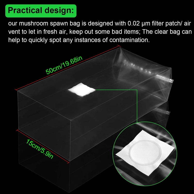 100Pcs Mushroom Growing Bag Mu - Grow Bag recension och pris