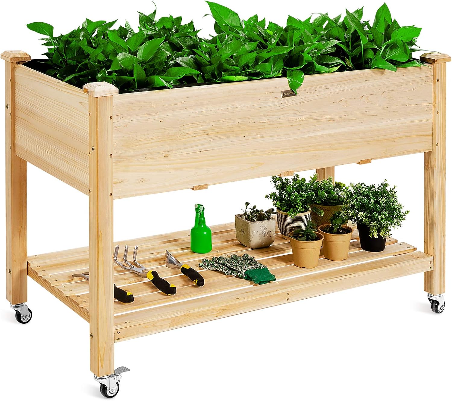 Wooden Raised Garden Bed on Wh - Raised Garden Bed recension och pris