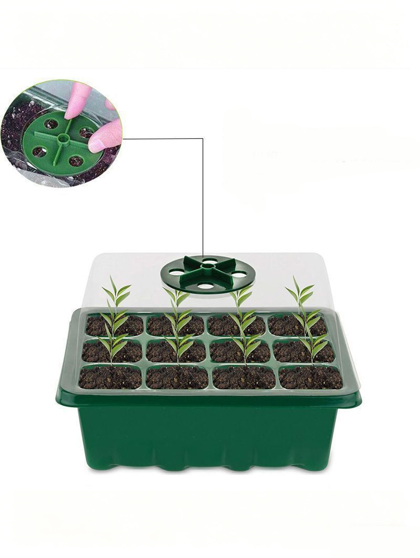1/2pc 6/12-Hole Seedling Tray, - Seed Starter Tray recension och pris