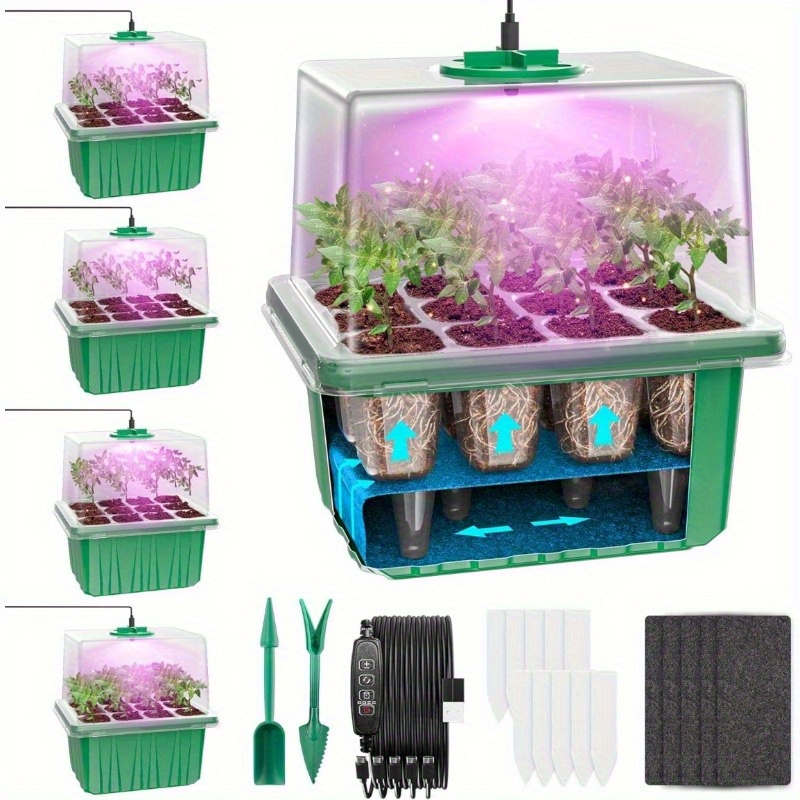 LED Grow Light Garden Plant Su - Seed Starter Tray recension och pris