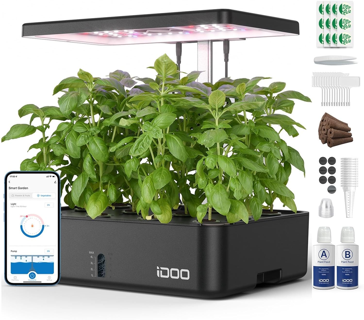 12 Pods WiFi Hydroponics Growi - Hydroponic Kit recension och pris
