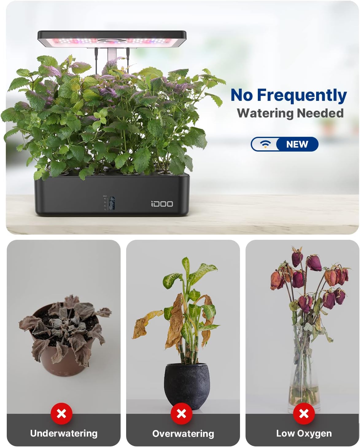 12 Pods WiFi Hydroponics Growi - Hydroponic Kit recension och pris