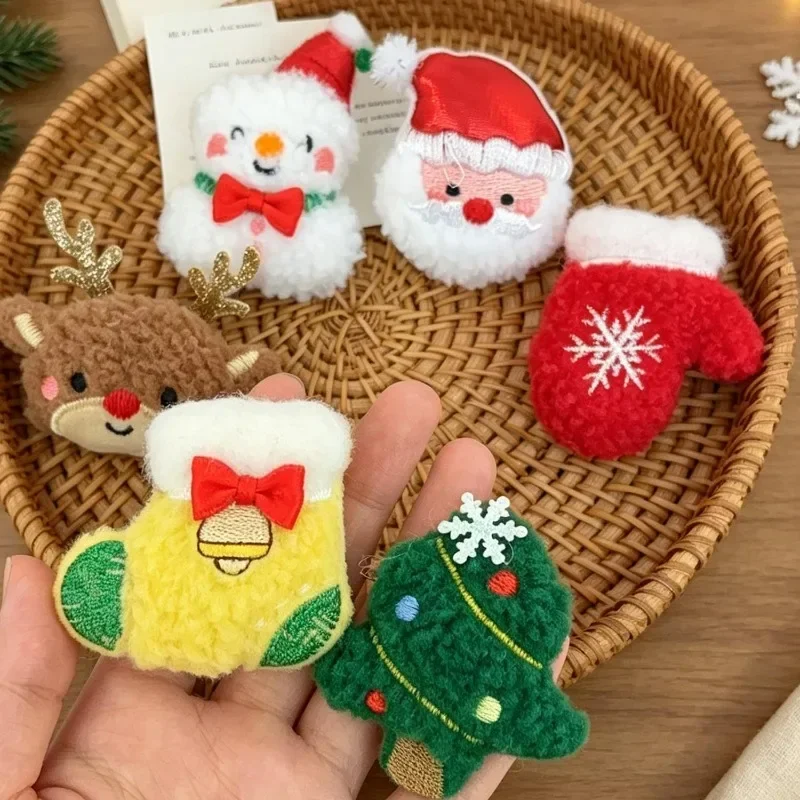 36/6Pcs Christmas Plush Brooch - Garden Gloves recension och pris
