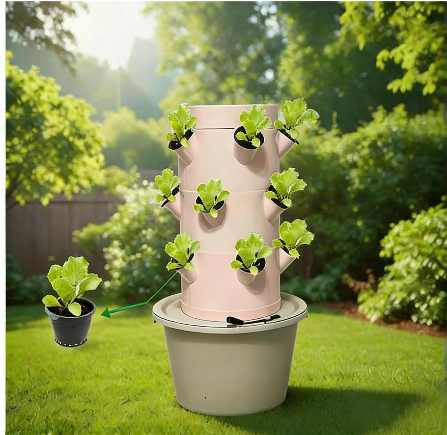 Vertical Hydroponic Growing Sy - Hydroponic Kit recension och pris