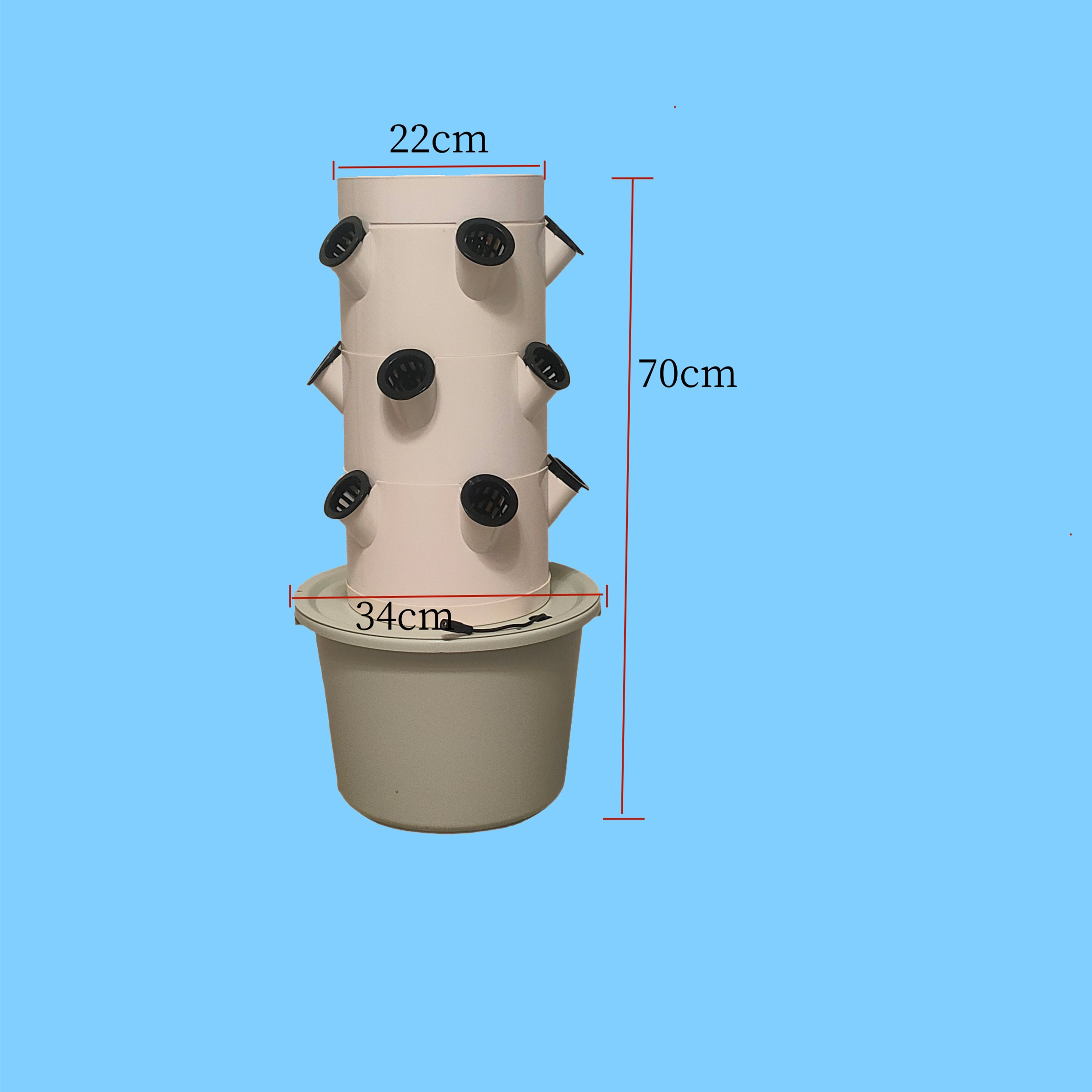 Vertical Hydroponic Growing Sy - Hydroponic Kit recension och pris